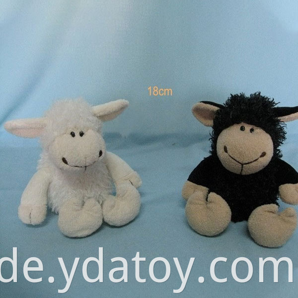 White plush sheep toys